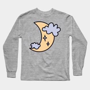 Cute Cartoon Moon Long Sleeve T-Shirt